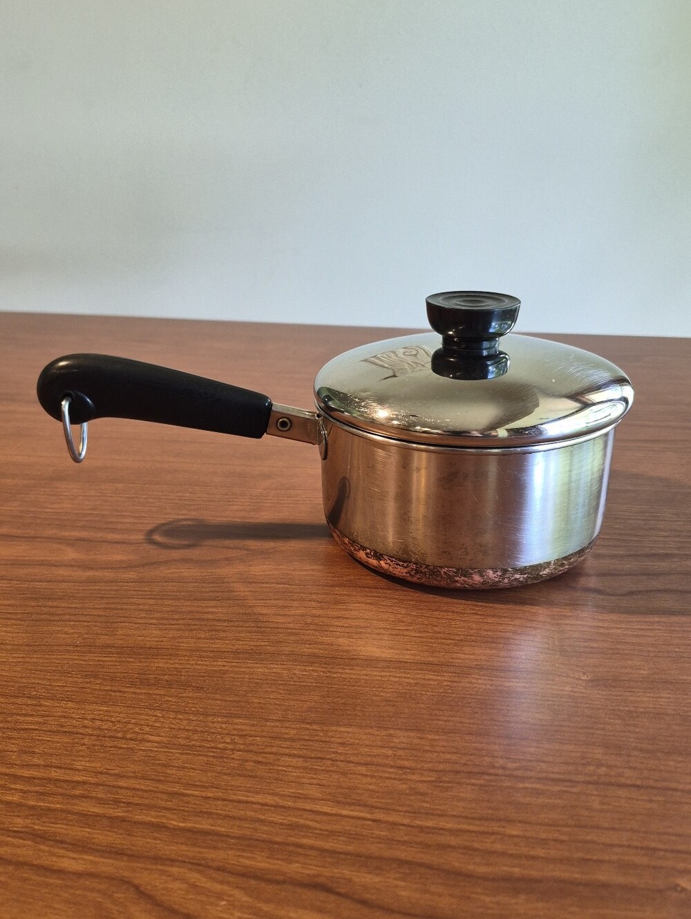 Vintage Revereware Copper Bottom -79 1 Qt Saucepan w/Lid Made in Clinton, IL USA